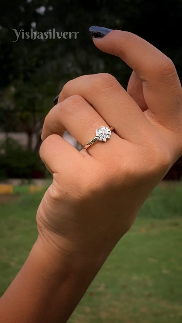 Diamond Cluster Ring